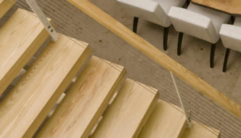 Izdelava stopnišč iz masivnega lesa