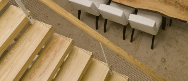 Izdelava stopnišč iz masivnega lesa